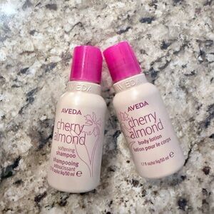 Aveda Cherry Almond Shampoo and Lotion Duo - Pink and Cream